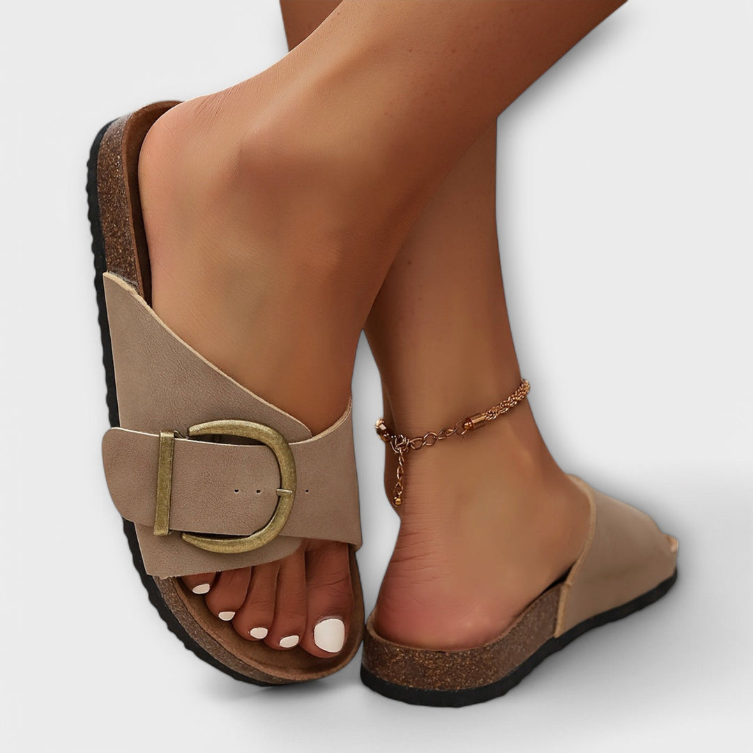 Margie - Damen Korksandalen mit Schnalle