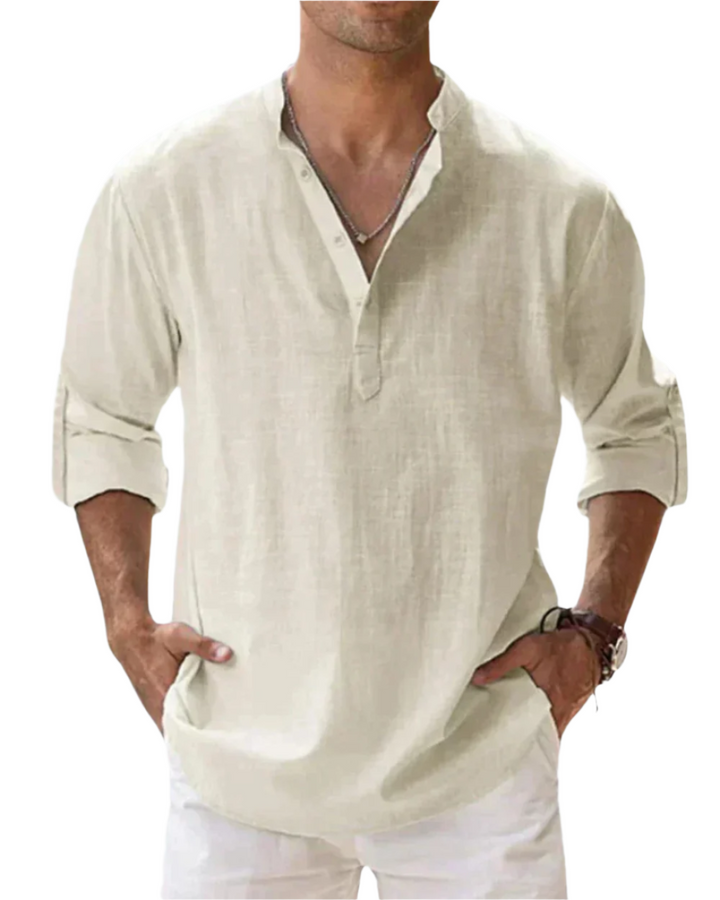 Fiorenzo – Baumwollhemd Herren Klassisch Maßgeschneidert