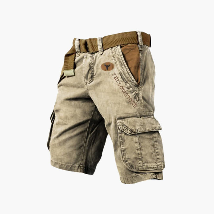 Anton – Herren Cargo-Shorts 6 Taschen Lässig Robust