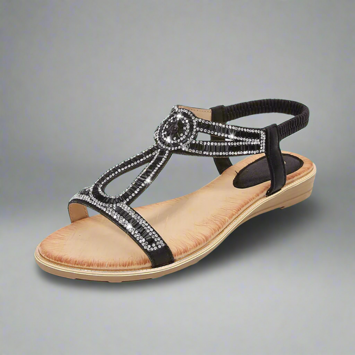 Vally | Handgefertigte goldene Sandalen mit außergewöhnlichem Komfort