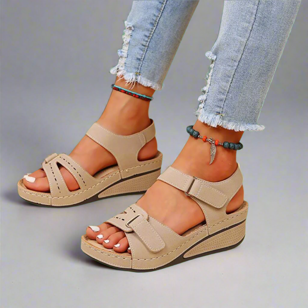 Gudula – Elegante Orthopädische Sandalen Damen Weiches Material