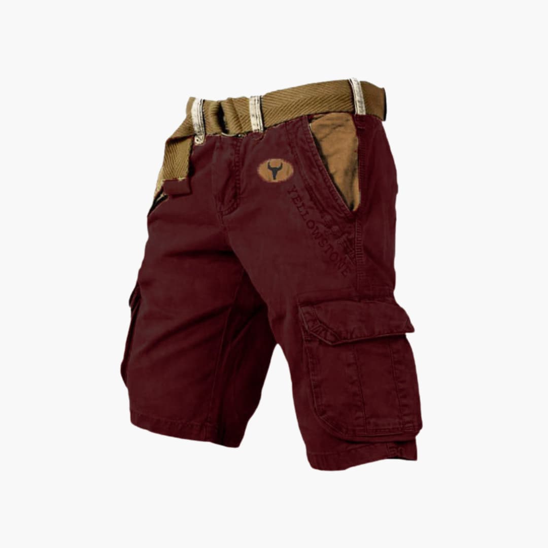 Anton – Herren Cargo-Shorts 6 Taschen Lässig Robust