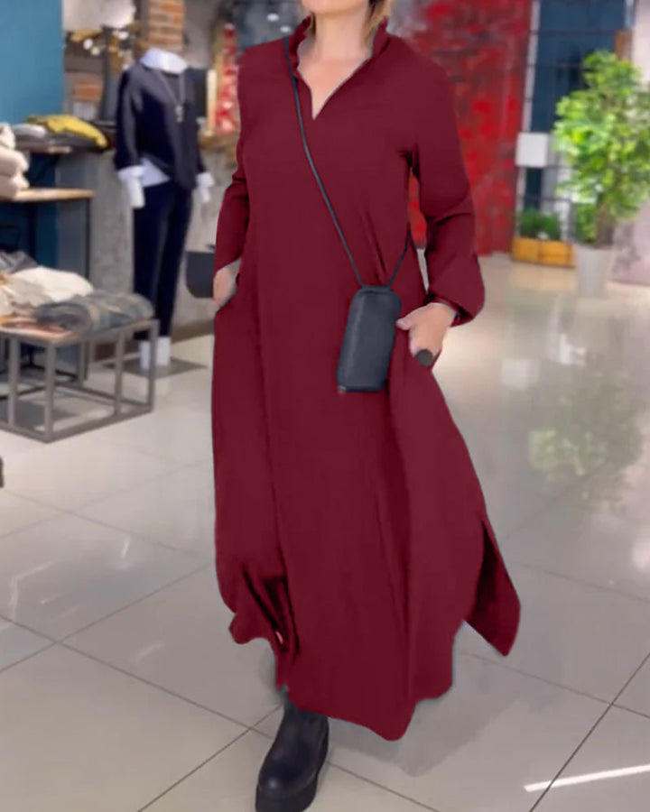 Hannah – Kleid Damen Elegant Figurbetont aus Polyester