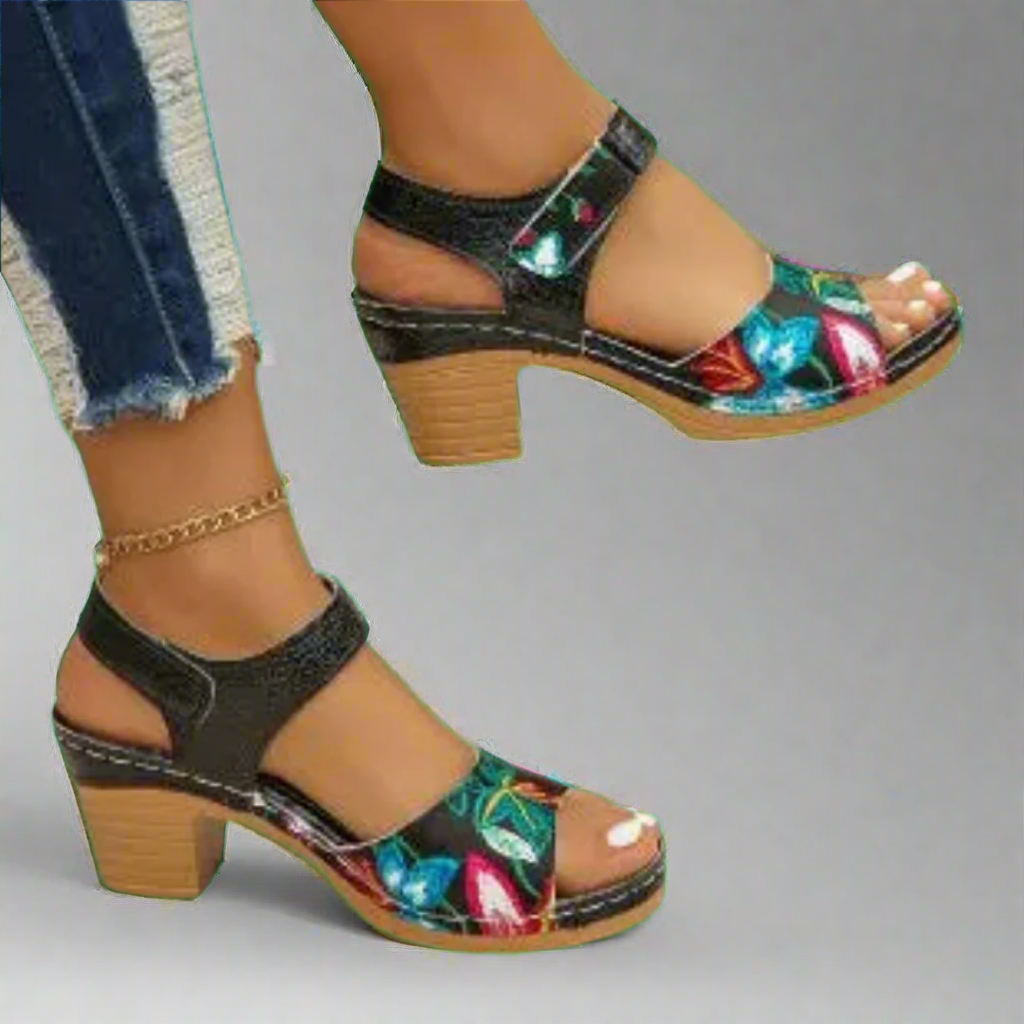 Marisa – Elegante Damen Peep-Toe Sandalen Handgefertigt aus Premium-Materialien