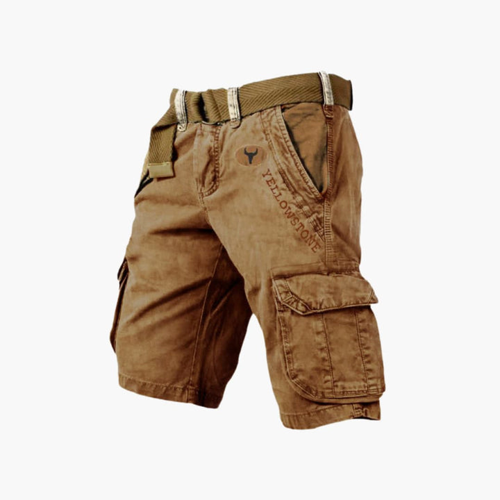 Anton – Herren Cargo-Shorts 6 Taschen Lässig Robust