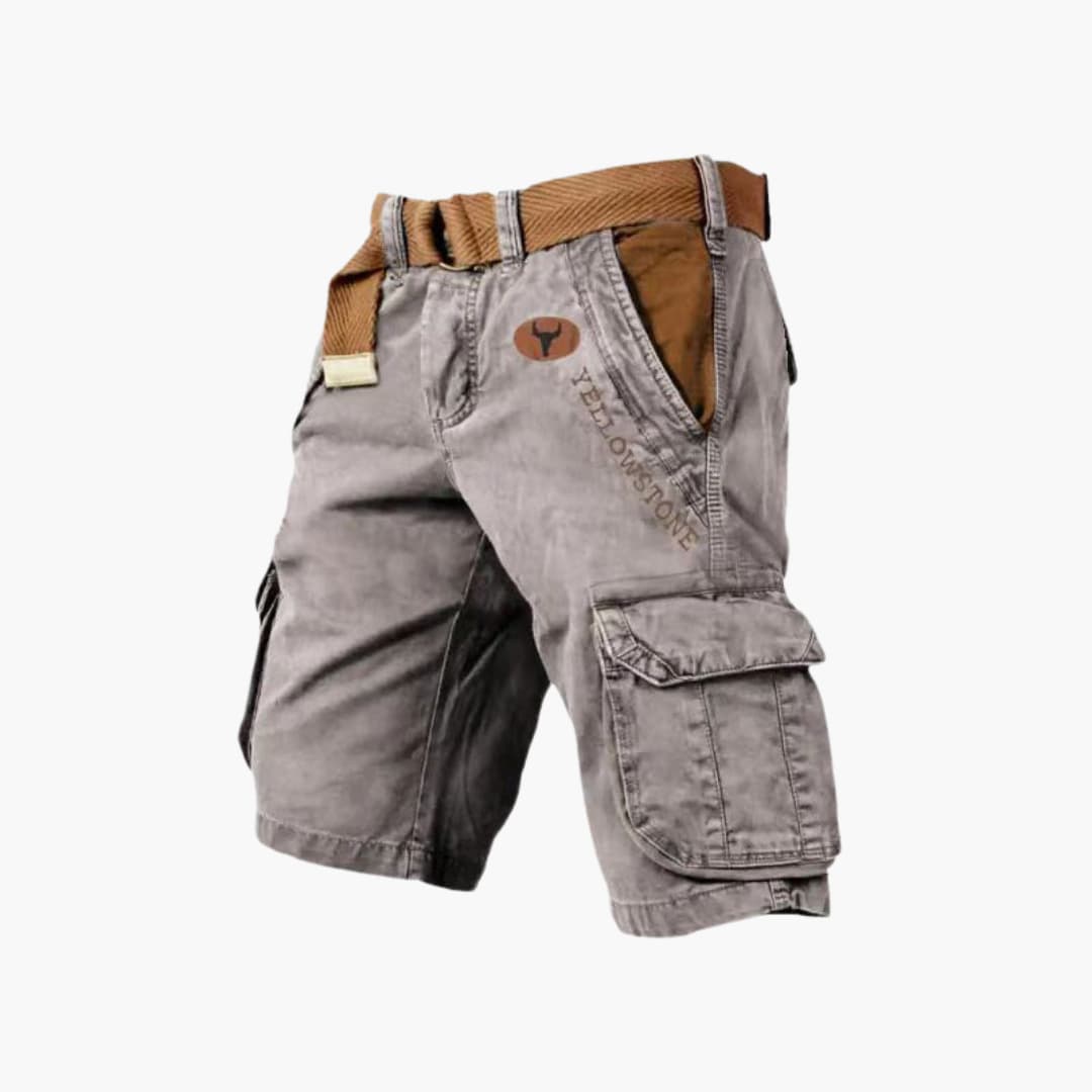 Anton – Herren Cargo-Shorts 6 Taschen Lässig Robust