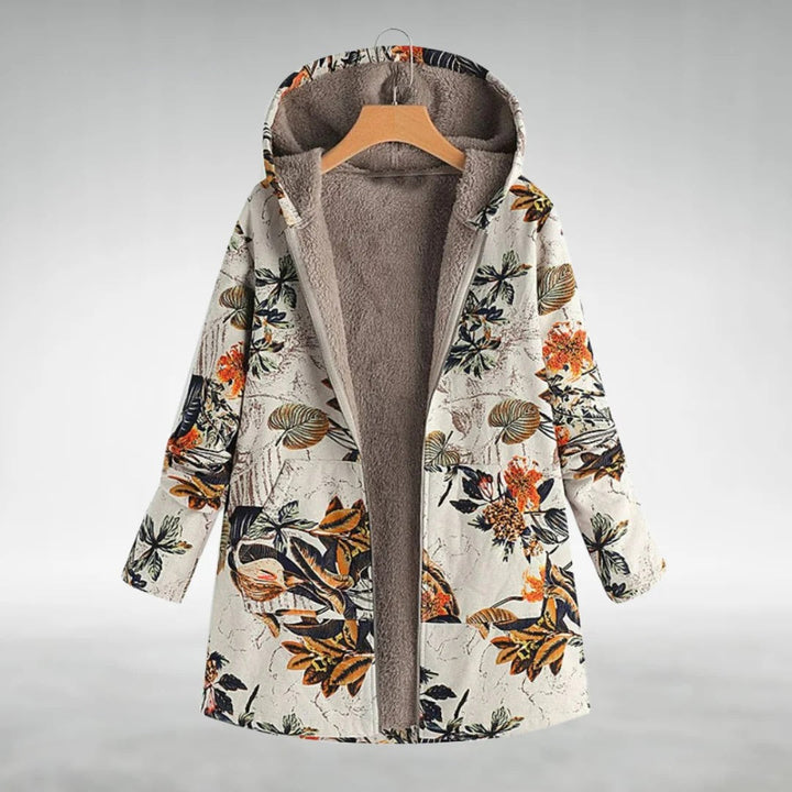 Sonja – Damen Fleecejacke Modern mit Botanischem Muster