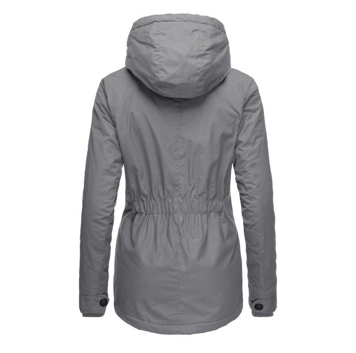 Lara – Damen Parka Tailliert Wasserdicht mit Sherpa-Fütterung