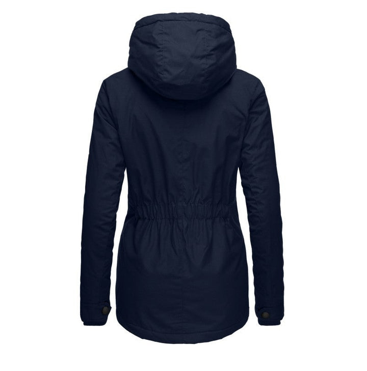 Lara – Damen Parka Tailliert Wasserdicht mit Sherpa-Fütterung