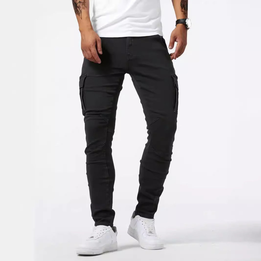 Cargo-Hose aus Stretch-Denim