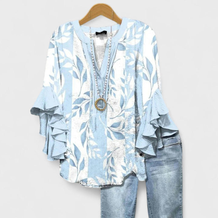 Rachida – Elegante Damenbluse mit Floralprint