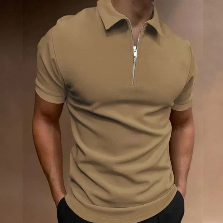 THARAH | Half Zip Polo Shirt