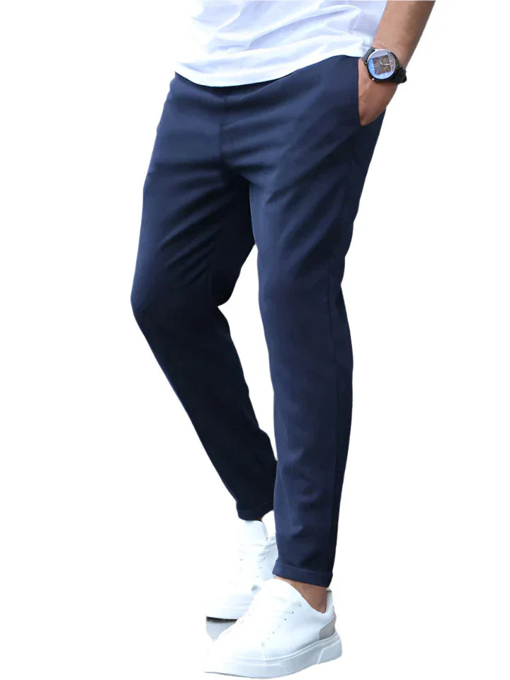 Renato – Herren Stretch-Hose Baumwolle Slim Fit Elegant