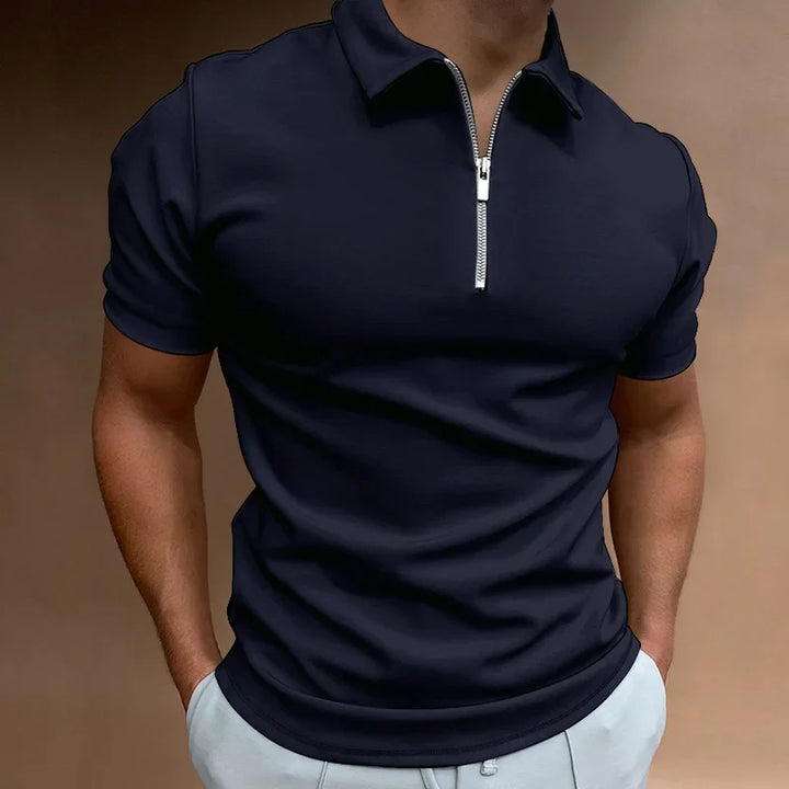 THARAH | Half Zip Polo Shirt
