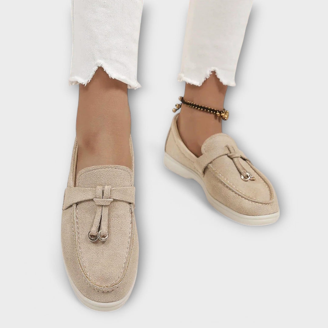 Gamila – Damen Loafers Elegant Beige Komfortabel