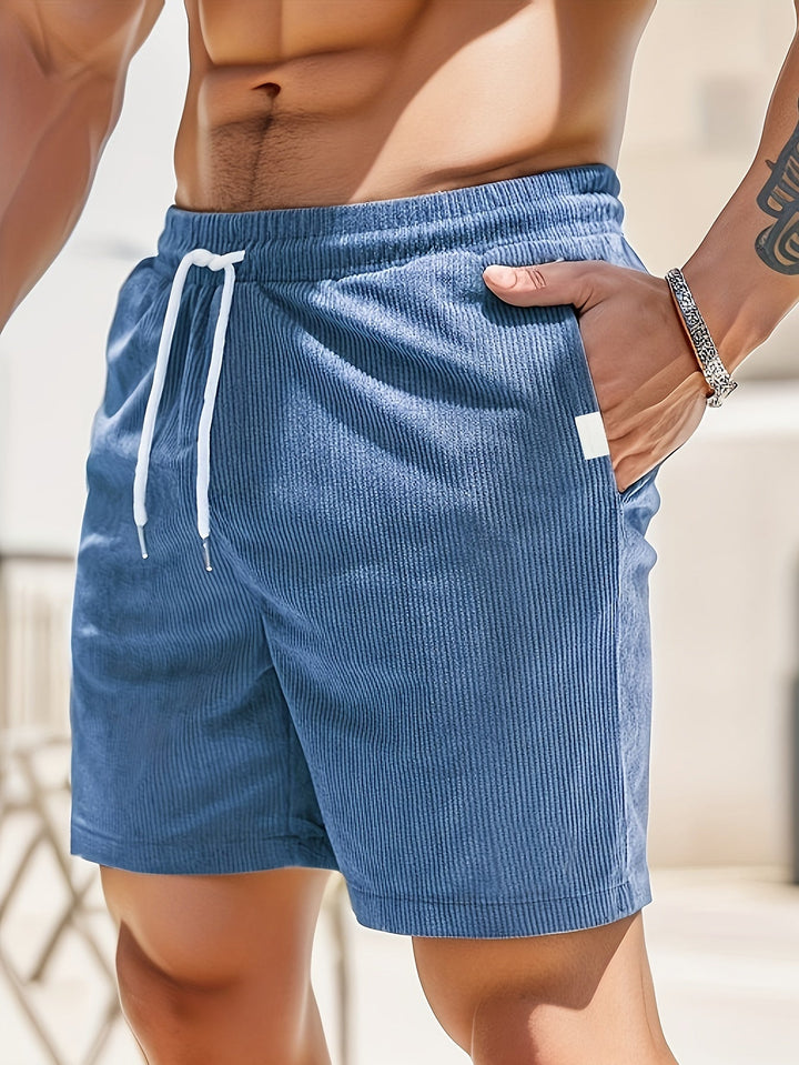 Rennaton – Herren Cord Shorts Leicht Bequem Sommer