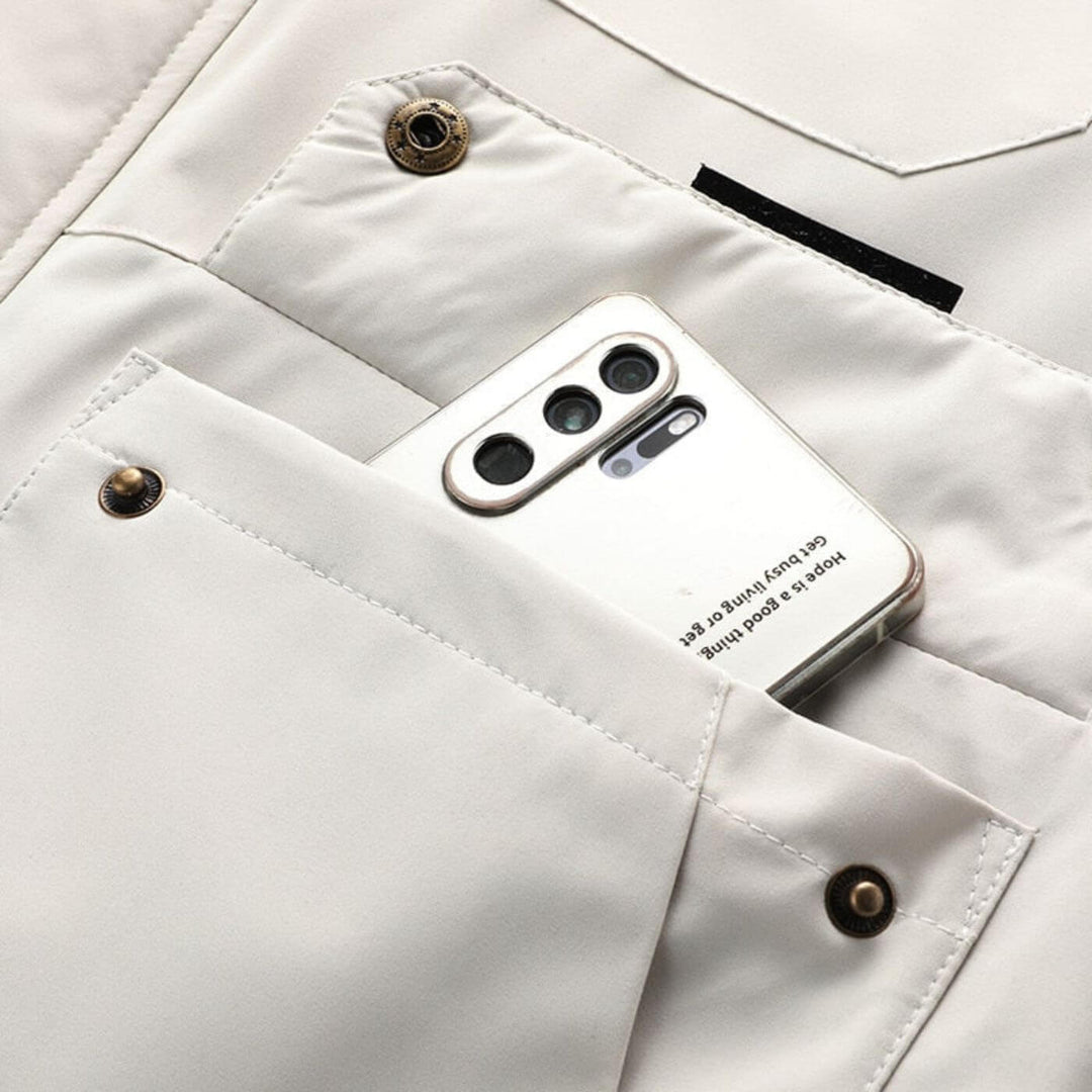 Harden – Herren Winterjacke mit Abnehmbarer Kapuze Wasserabweisend