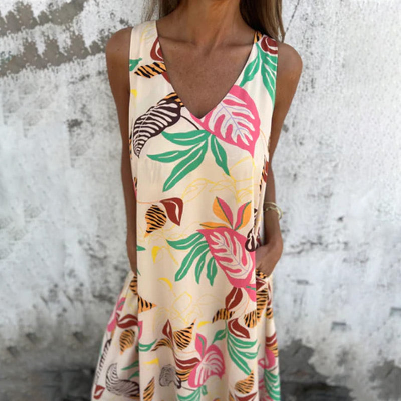 Ylva – Maxikleid Damen V-Ausschnitt Fließend Figurbetont