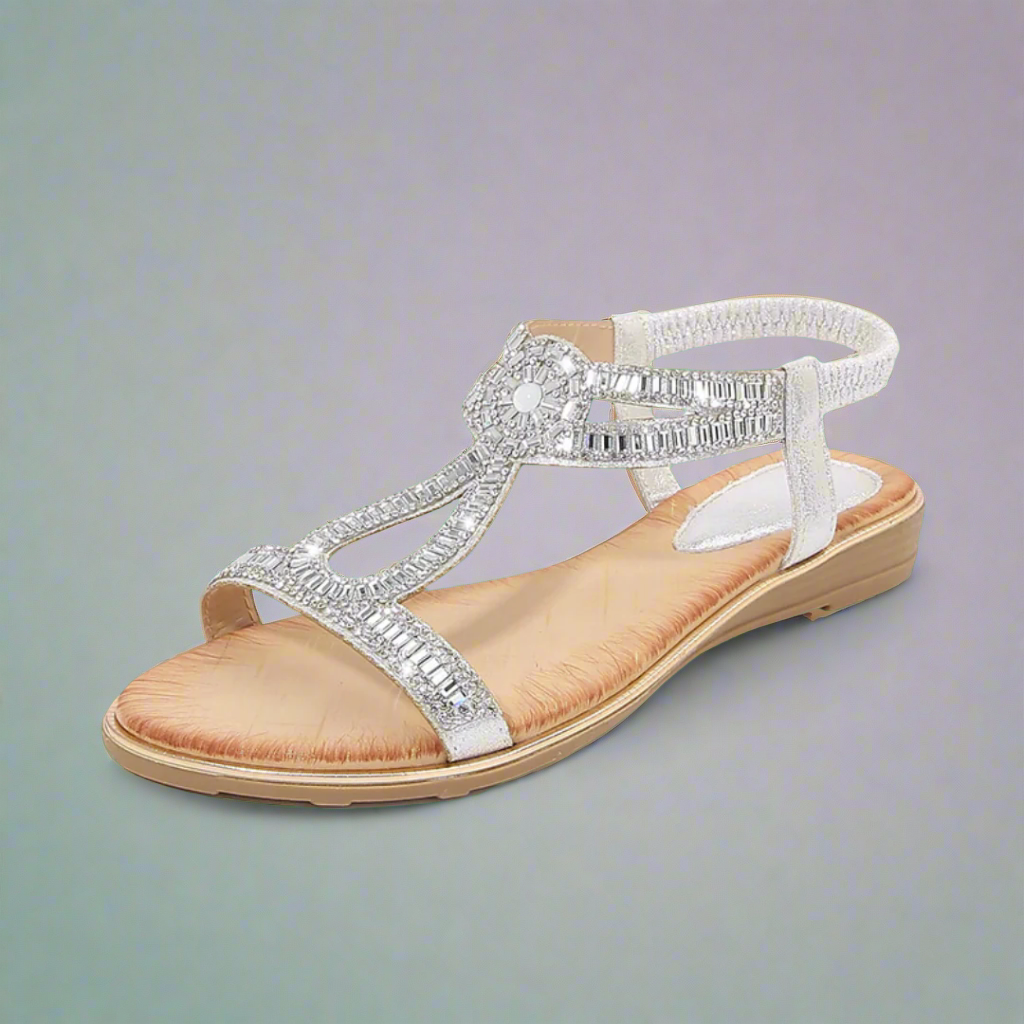 Vally | Handgefertigte goldene Sandalen mit außergewöhnlichem Komfort