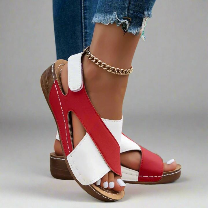 Alwine | Handgefertigte Sandalen mit Absatz aus hochwertigen Materialien