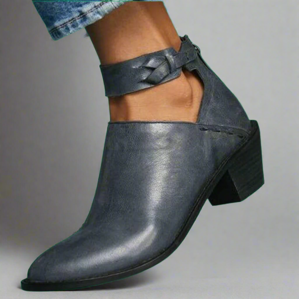 Renata – Bequeme und elegante Mid-Toe Blockabsatzschuhe