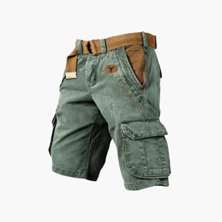 Anton – Herren Cargo-Shorts 6 Taschen Lässig Robust
