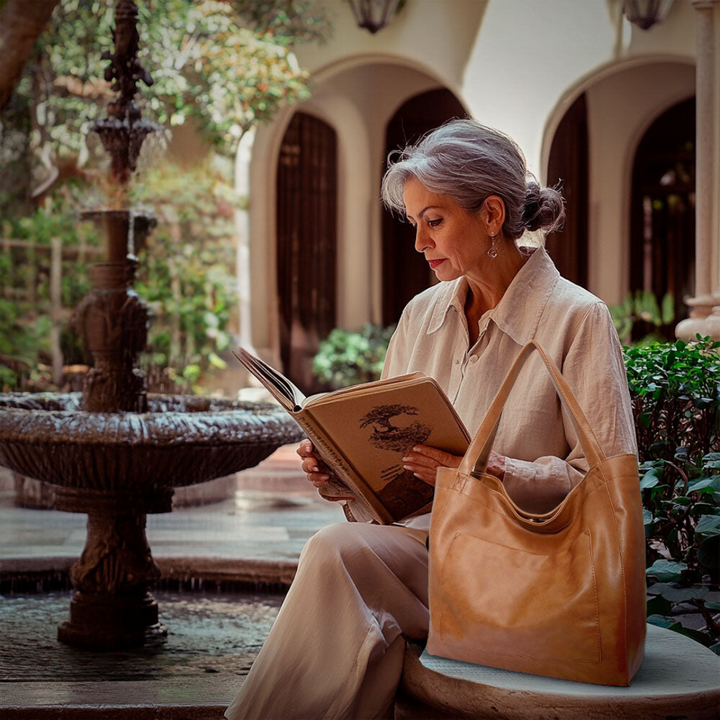 Ringelblume | Squisita Luxus-Umhängetasche Aus Weichem Material