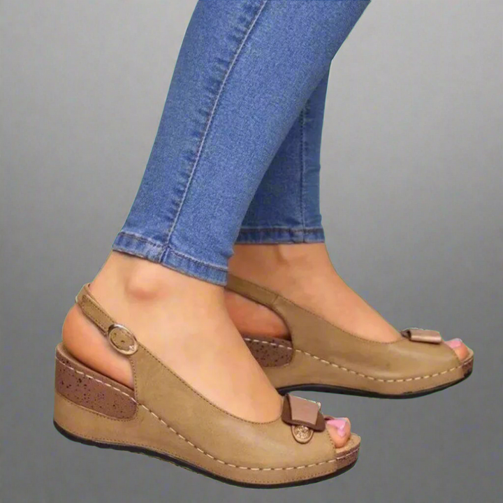 Clara | Retro Wedge Sandalen für Frauen – Komfort und Stil