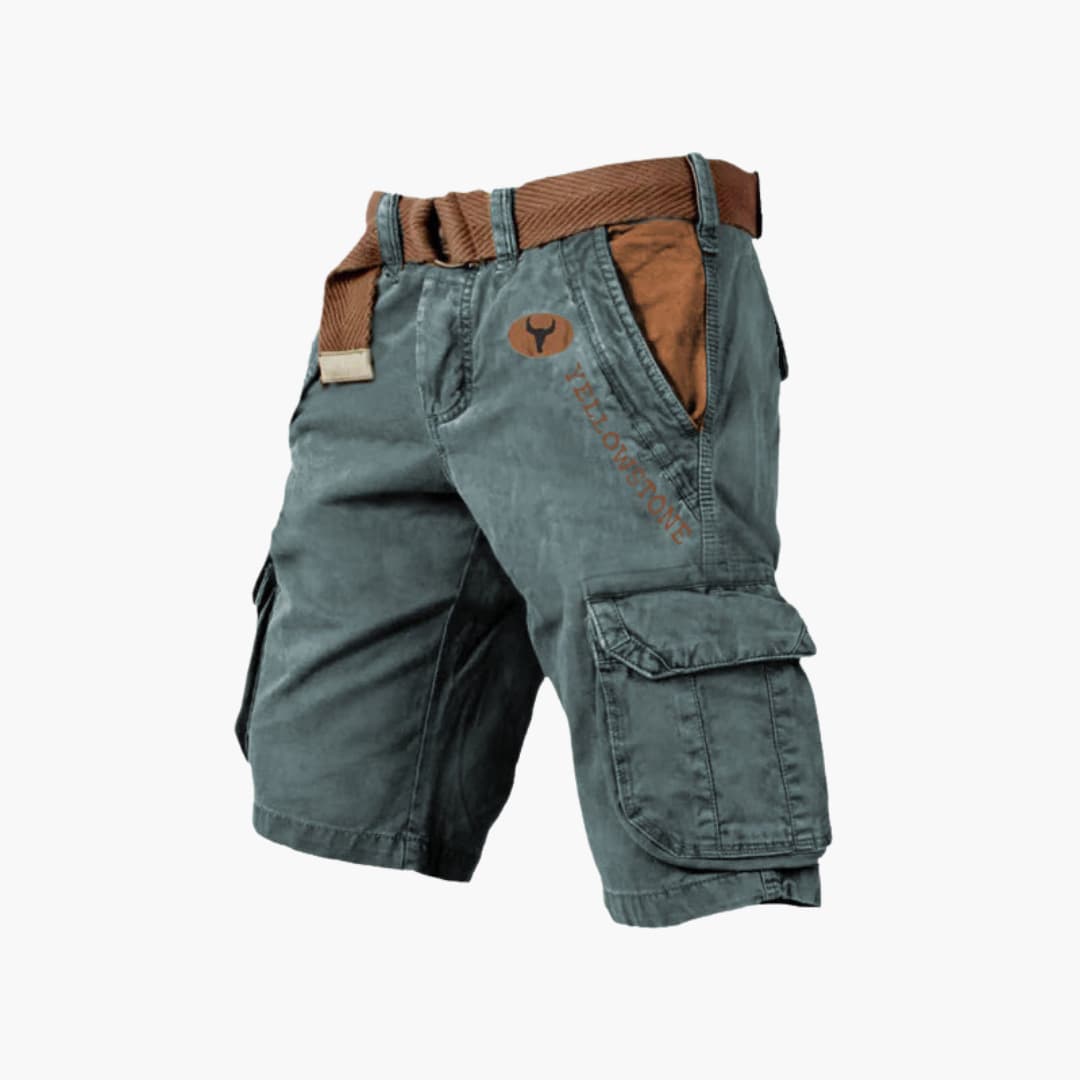 Anton – Herren Cargo-Shorts 6 Taschen Lässig Robust