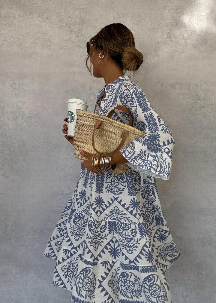 Idalina – Damen Kleid mit Modischem Print und Figurbetontem Schnitt