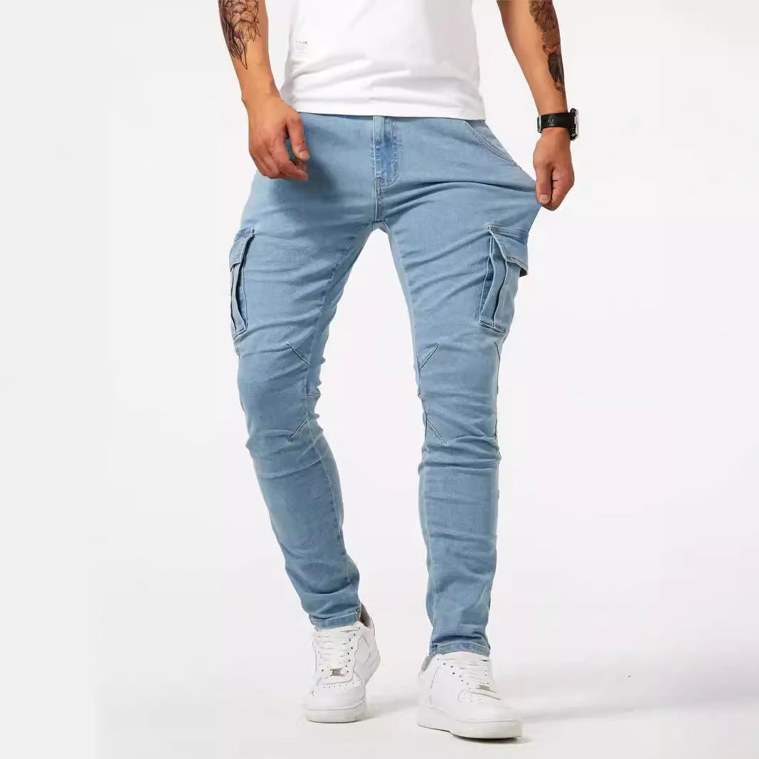 Cargo-Hose aus Stretch-Denim