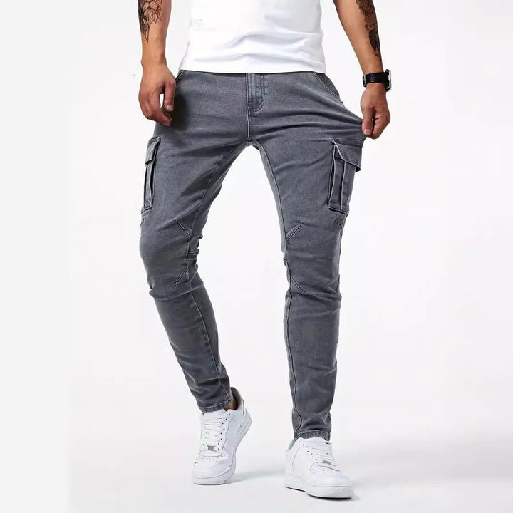 Cargo-Hose aus Stretch-Denim