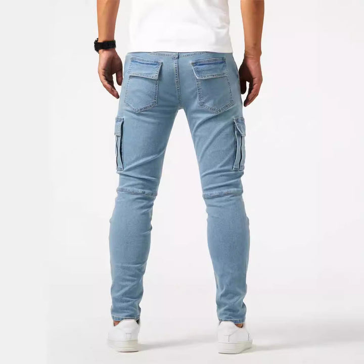 Cargo-Hose aus Stretch-Denim