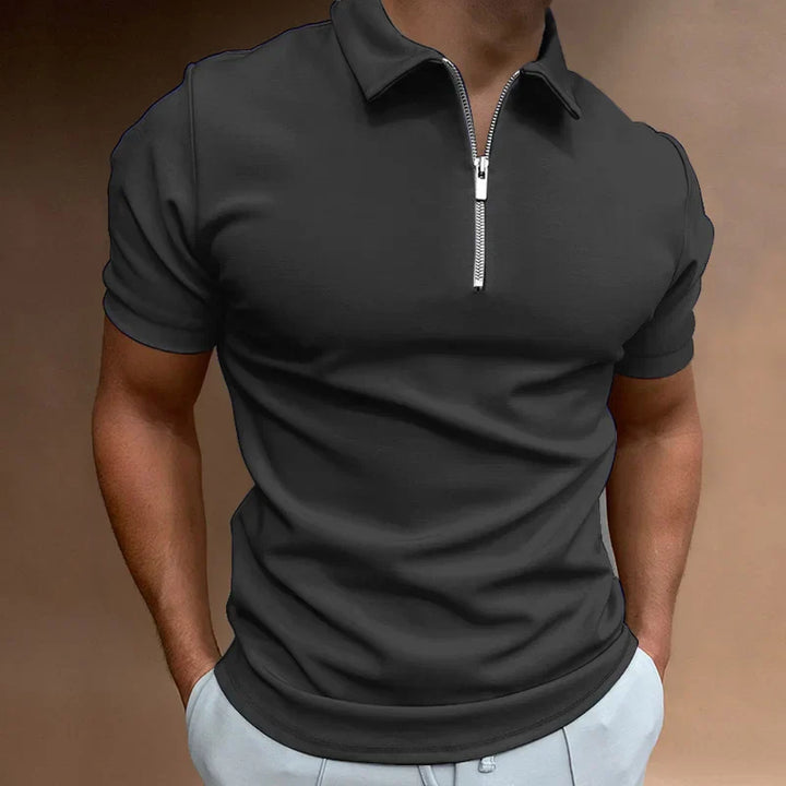 THARAH | Half Zip Polo Shirt