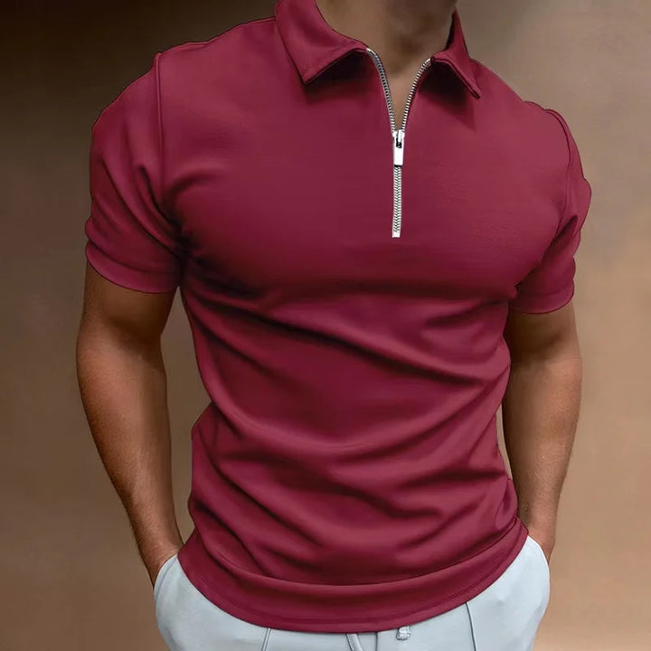 THARAH | Half Zip Polo Shirt