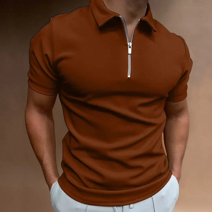 THARAH | Half Zip Polo Shirt
