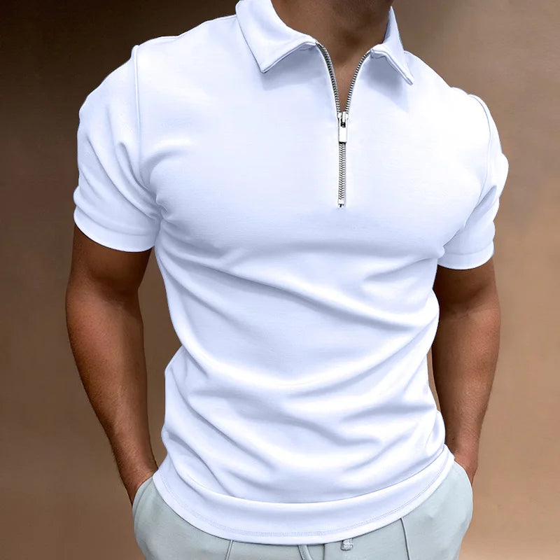 THARAH | Half Zip Polo Shirt
