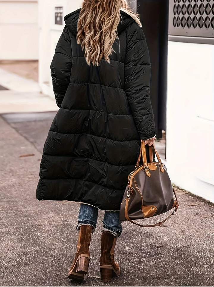 Arana – Damen Parka Doppeljacke mit Stepp und Sherpa-Futter