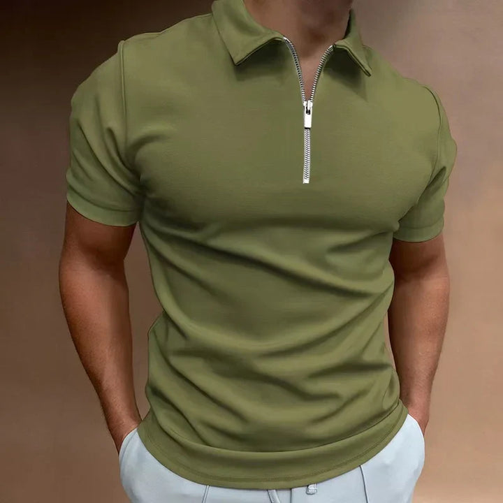 THARAH | Half Zip Polo Shirt