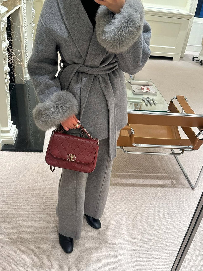 Grace – Eleganter Damenmantel aus Synthetischem Pelz