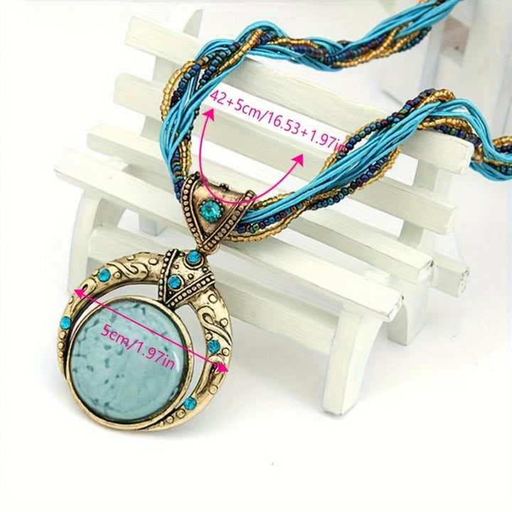 Boho Anhänger Halskette